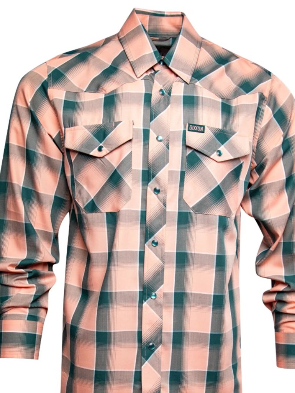 NWT 4X Dixxon Flannel Company Pleasanton Bamboo Blend Snap Shirt Pink Gray Plaid